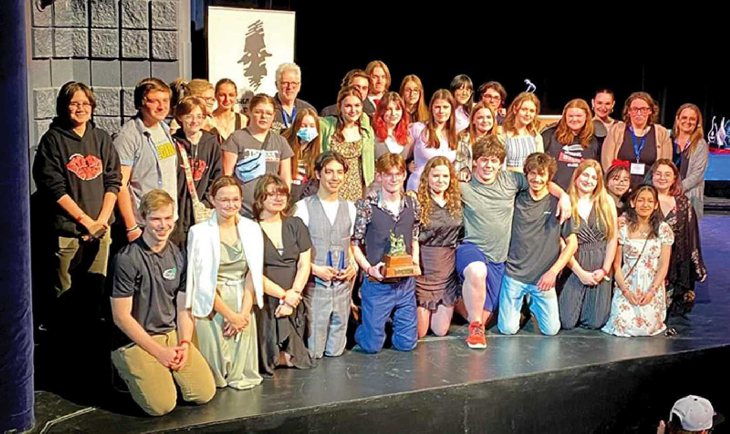 The Esterhazy High School Drama Program received awards for Best Technical Crew and Best Overall Production as well as two acting awards.